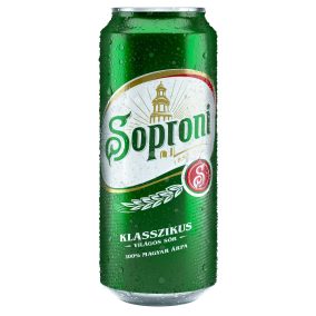 Sör Soproni dobozos 0,5 l