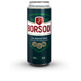 Sör Borsodi dobozos 0,5 l