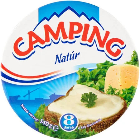 Camping kördobozos ömlesztett sajt natúr 140g