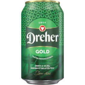 Sör Dreher Gold dobozos 0,33 l