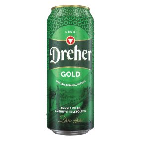 Sör Dreher Gold dobozos 0,5 l