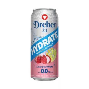 Sör Dreher D24 Hydrate Licsi&Citrom 0% 0,5l