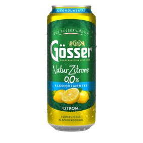 Sör Gösser Natur Zitrone 0% 0,5l