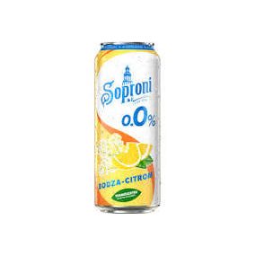 Sör Soproni Radler Bodza-Citrom 0% 0,5l