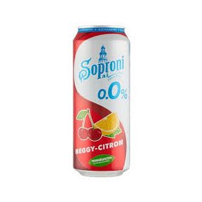 Sör Soproni Radler Meggy-Citrom 0% 0,5l