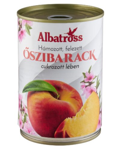 Albatross őszibarack konzerv 415g